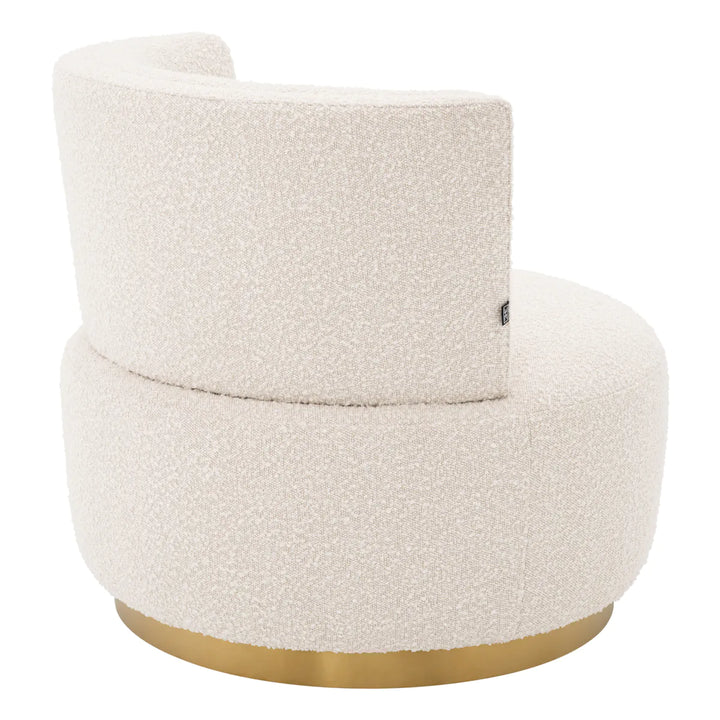 Swivel Chair - Alonso - Bouclé Cream