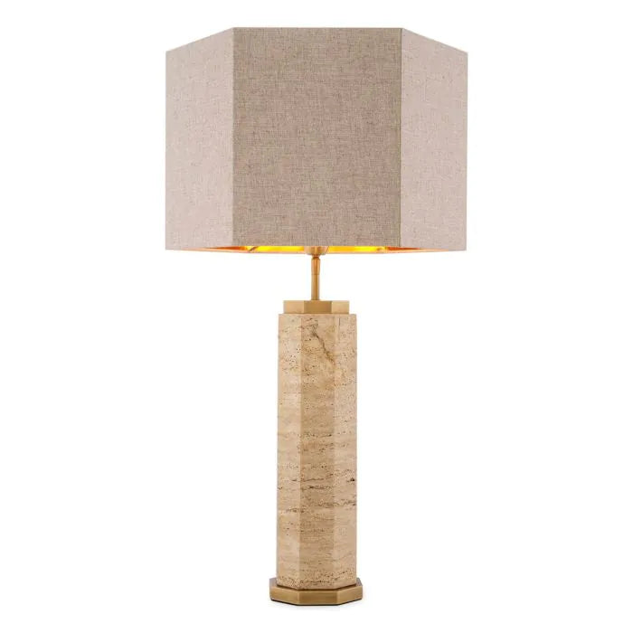 Table Lamp - Newman Travertine