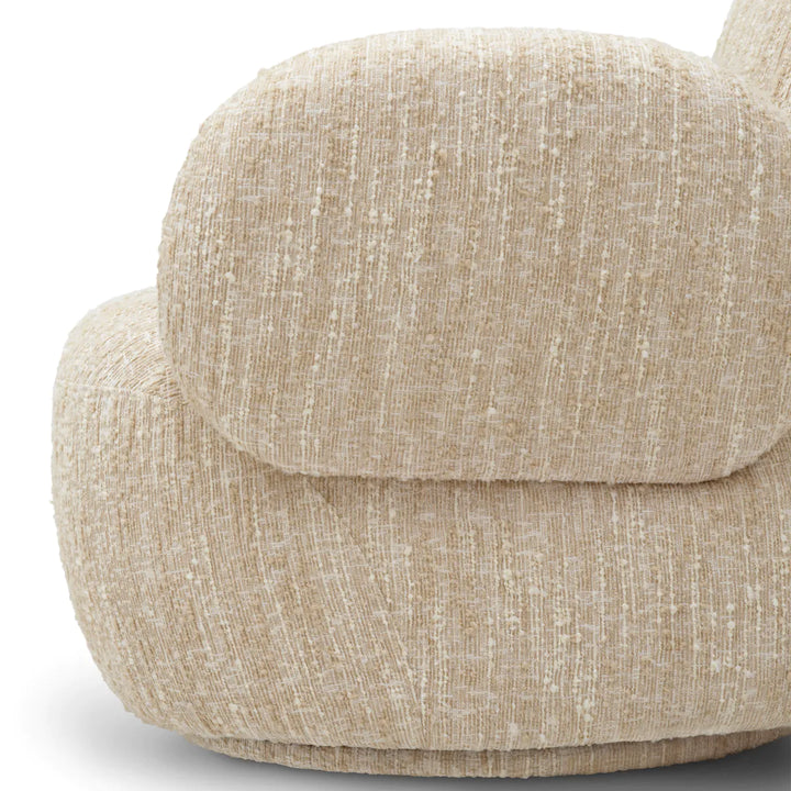 Swivel Chair - Madrone - Bouclé Sonata Cream