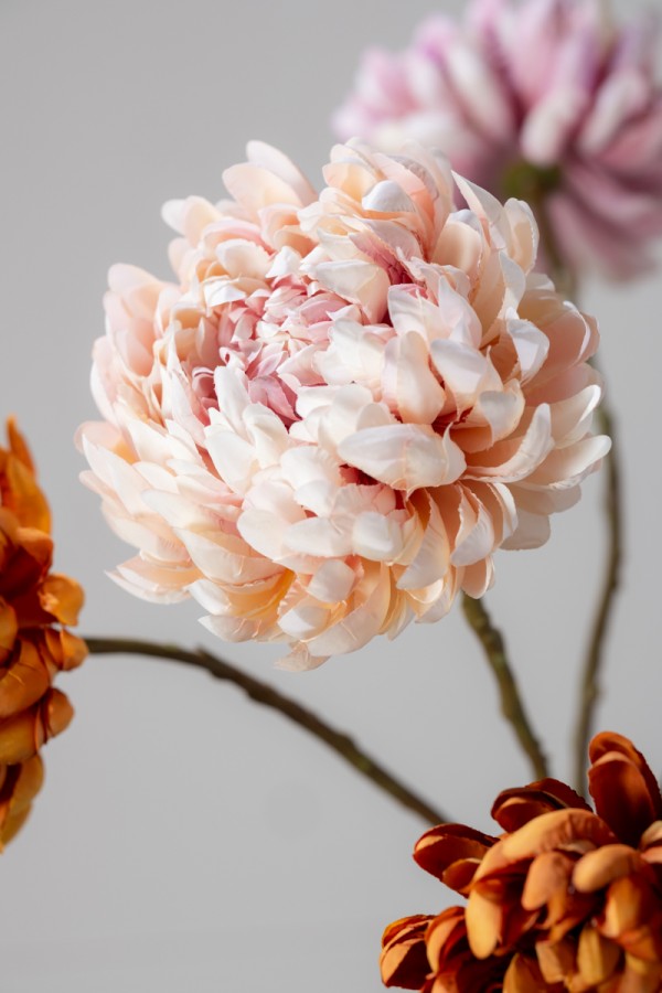 Chrysant Branch -  Pink - 64cm