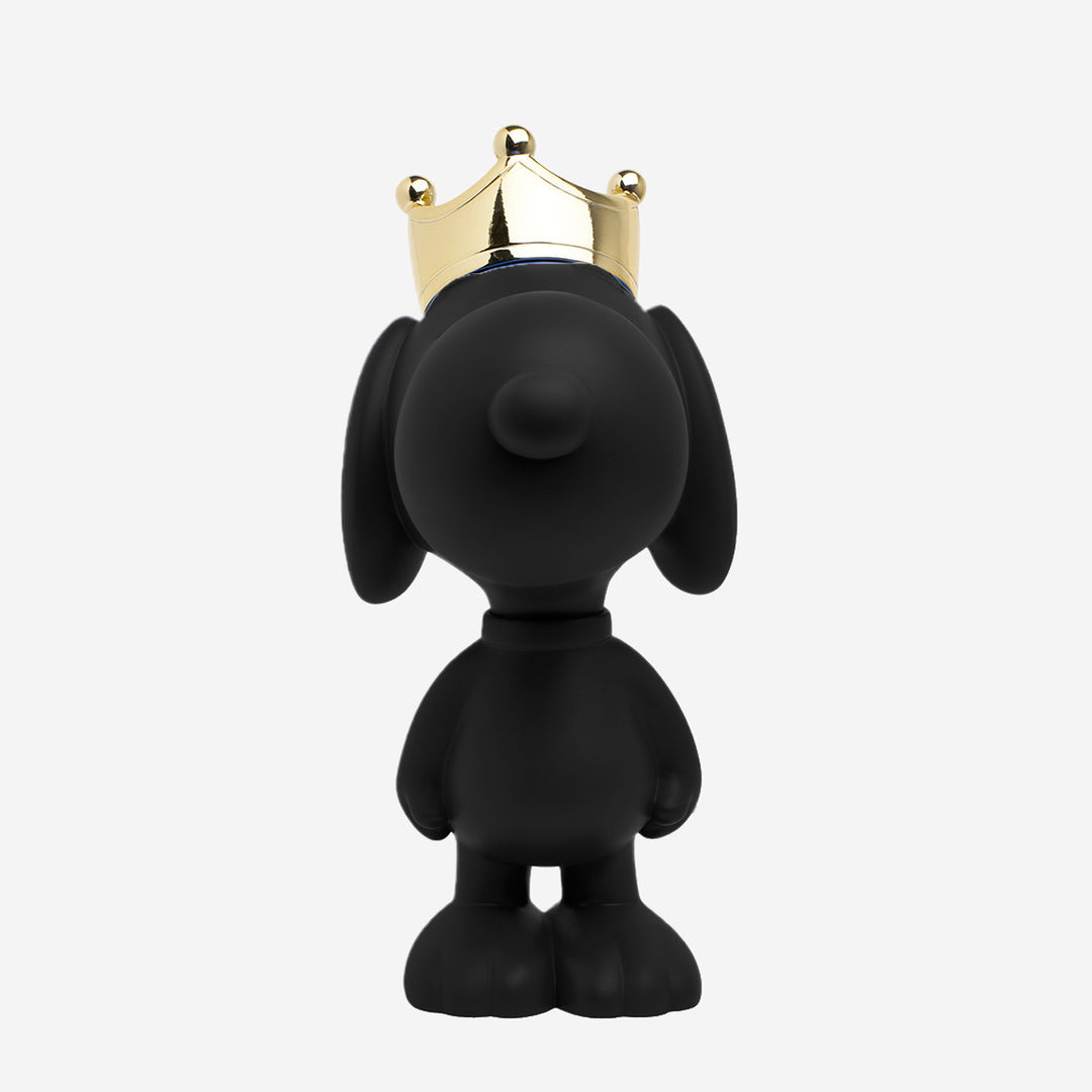 Snoopy - Crown Bicolor - Black & Gold Large