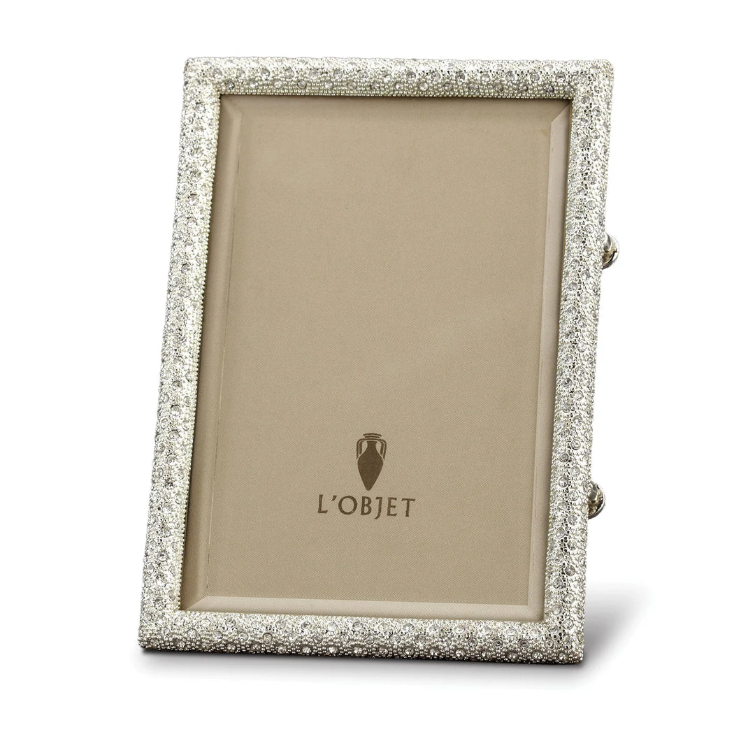 Rectangular Pave Frame - Platinum - 20x25cm