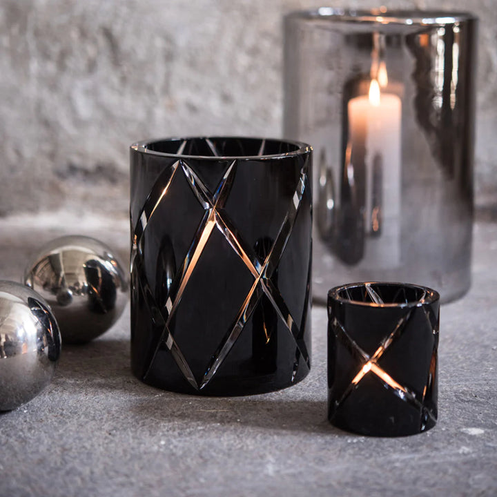 Hurricane -  Crystal Lamp Small - Black