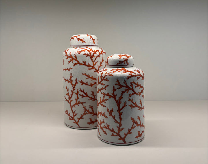 Jar - Morrow Red Coral - H28xD14xcm