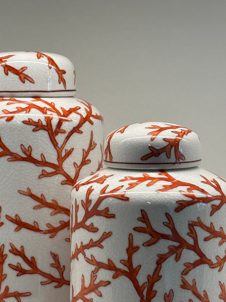 Jar - Morrow Red Coral - H28xD14xcm