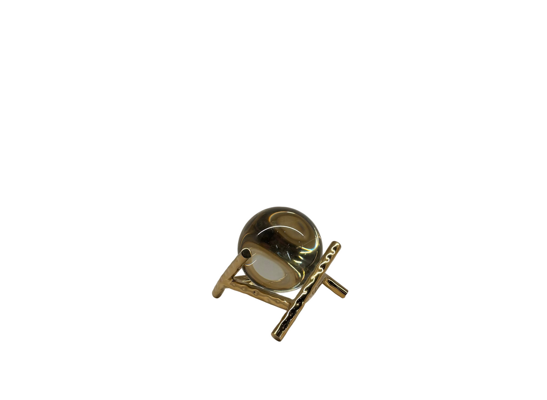 Object - Prediction - Crystal & Brass Low 16x16x17.5cm