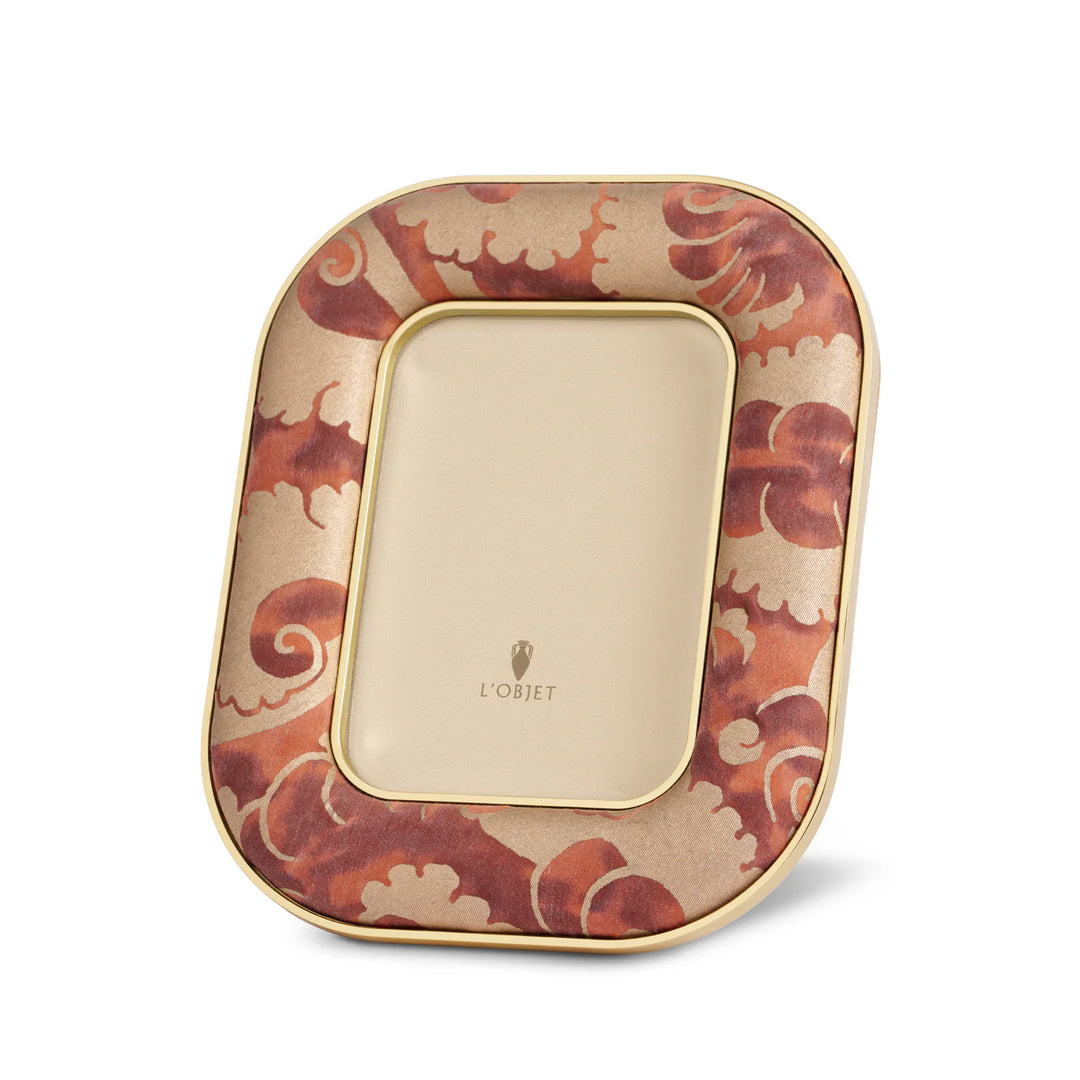 Fortuny Rue Jacob Frame - Laotze Oxblood Spice - 13W x 18H cm