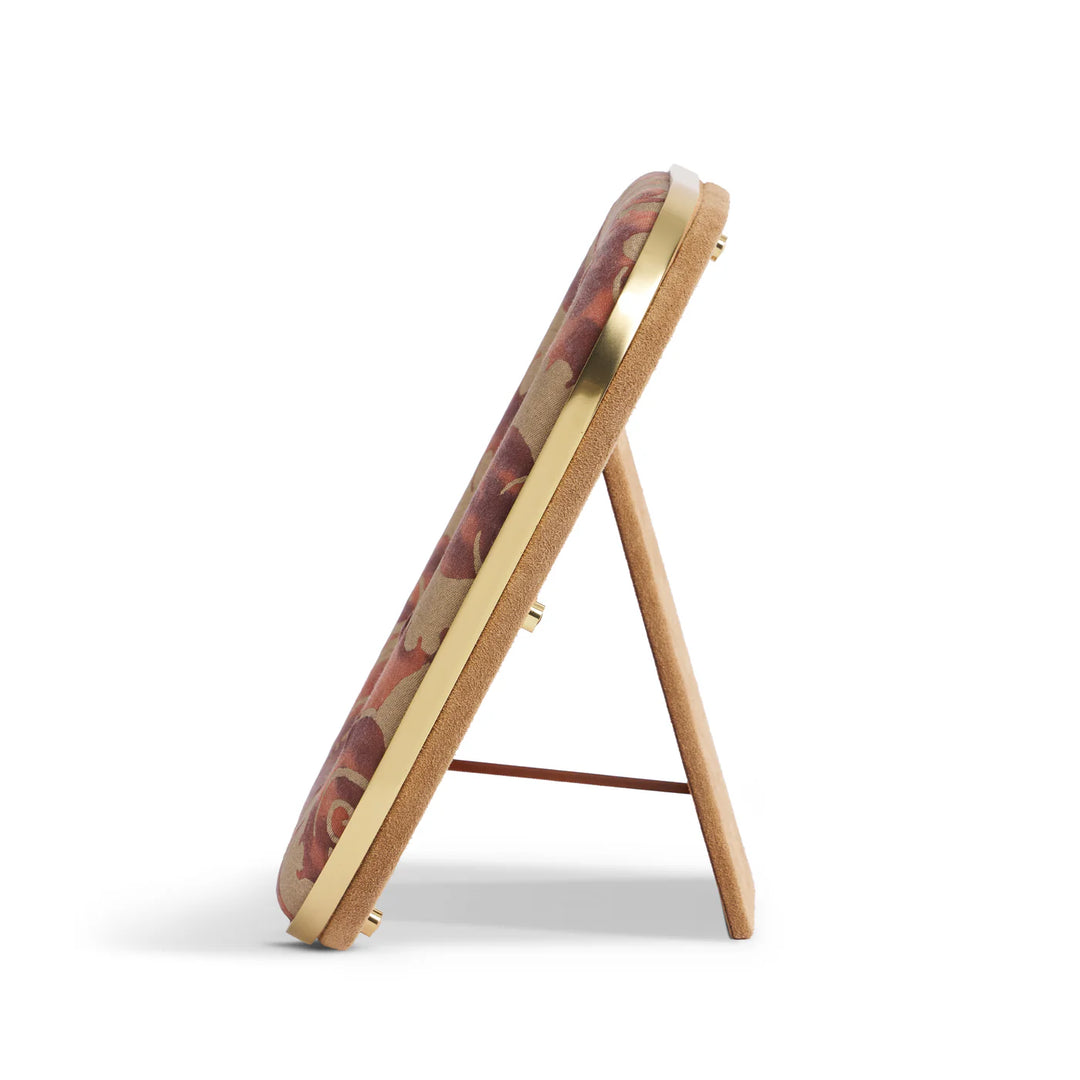 Fortuny Rue Jacob Frame - Laotze Oxblood Spice - 13W x 18H cm