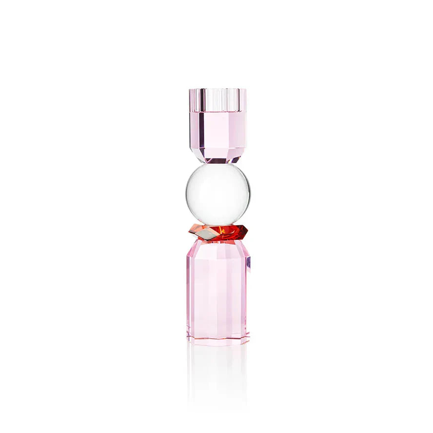 Tealight Holder - Memphis Clear/Rose/Red