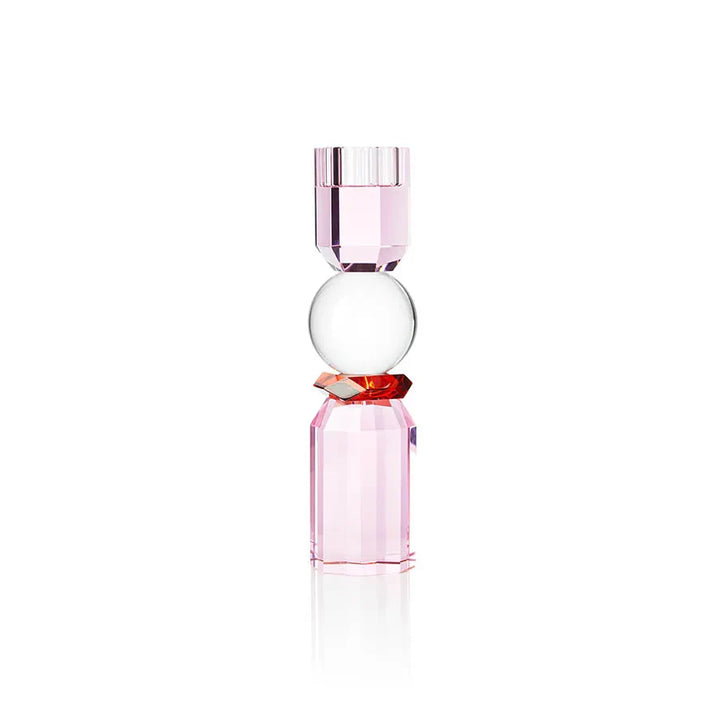 Tealight Holder - Memphis Clear/Rose/Red
