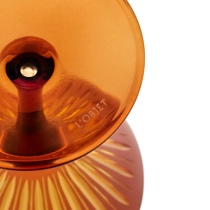 Prism Wine Glasses - Amber - Set of 4