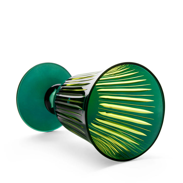 Prism Wine Glasses - Green - Set of 4