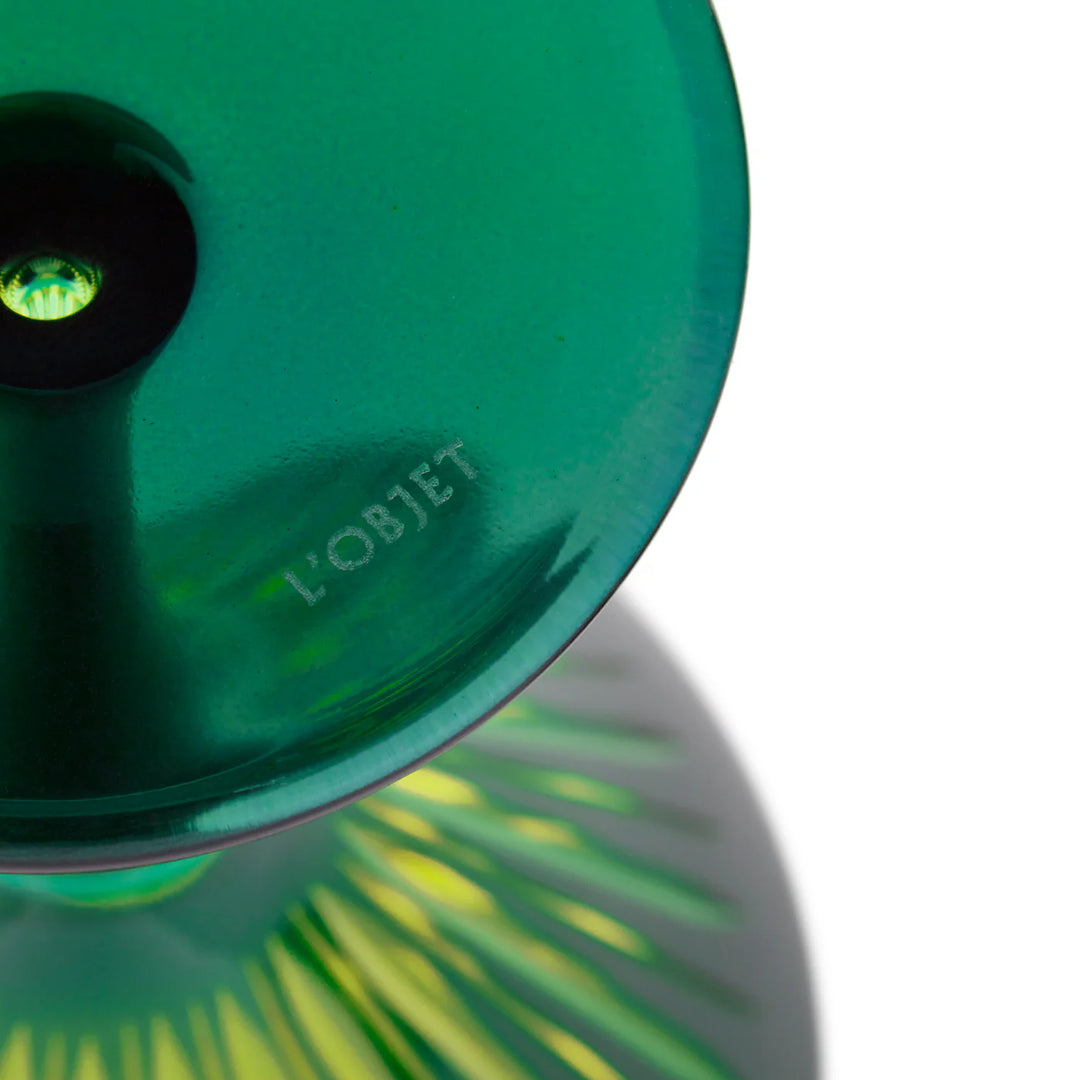 Prism Wine Glasses - Green - Set of 4