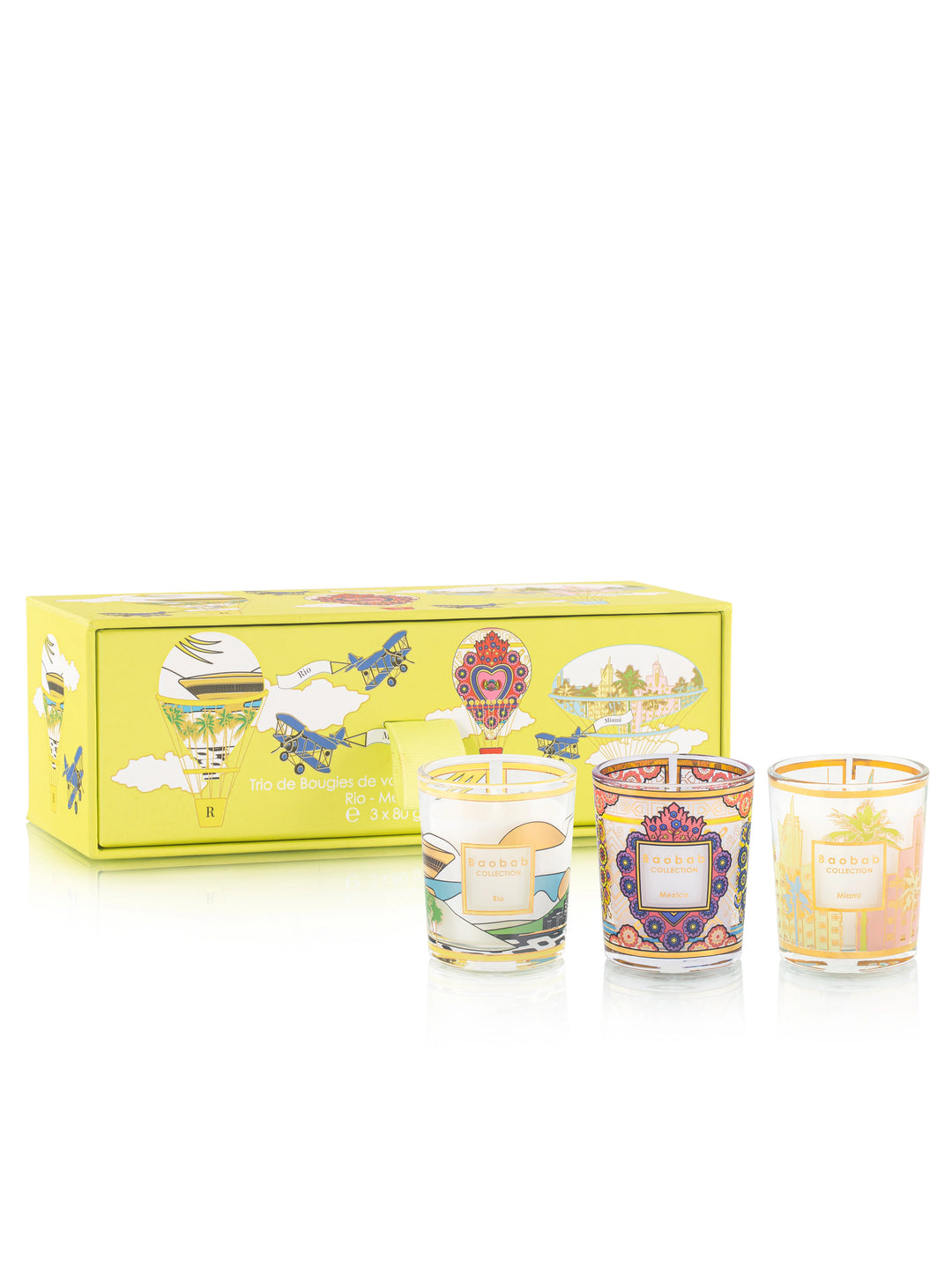 Trio Travel Candles - Rio / Mexico / Miami