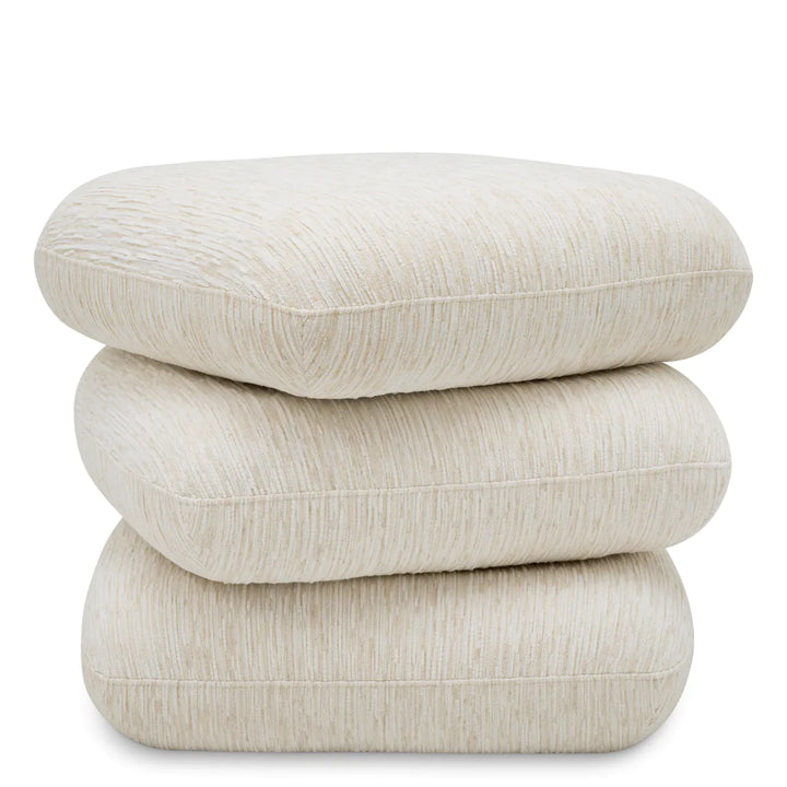 Pouf Greenwich - Pelton Jacquard Off-White