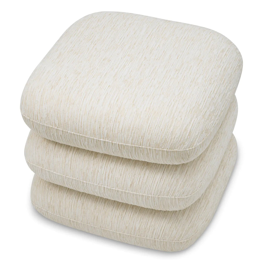 Pouf Greenwich - Pelton Jacquard Off-White