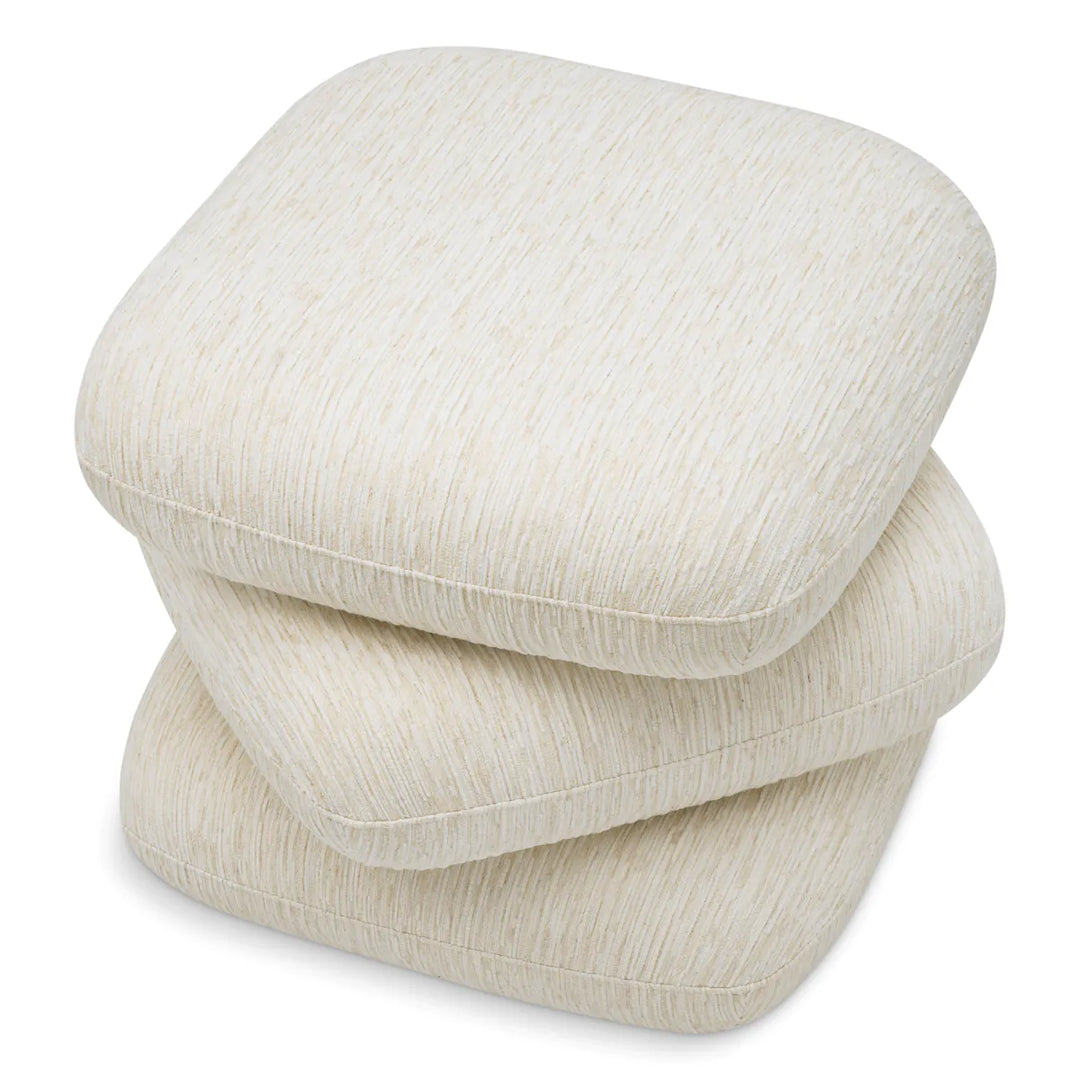 Pouf Greenwich - Pelton Jacquard Off-White