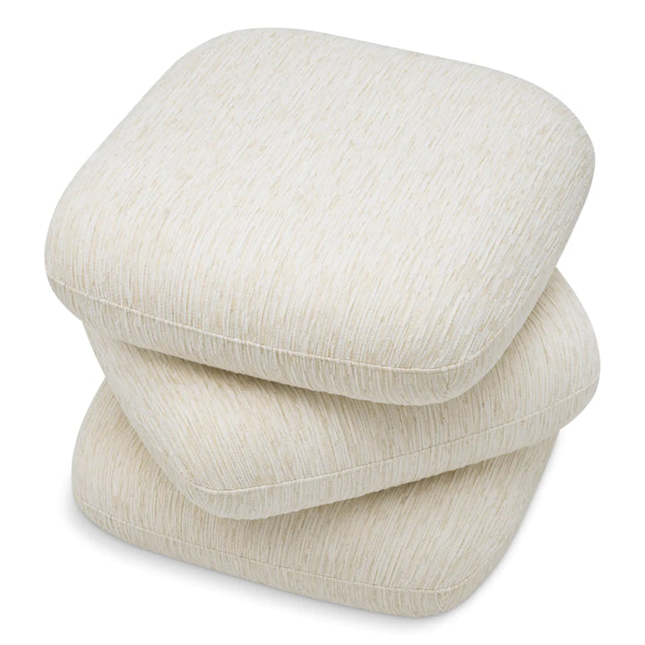 Pouf Greenwich - Pelton Jacquard Off-White