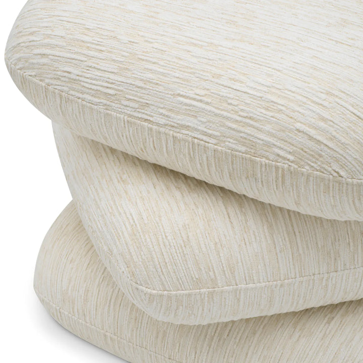 Pouf Greenwich - Pelton Jacquard Off-White