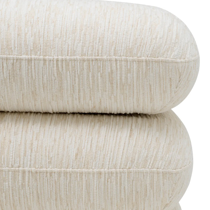 Pouf Greenwich - Pelton Jacquard Off-White
