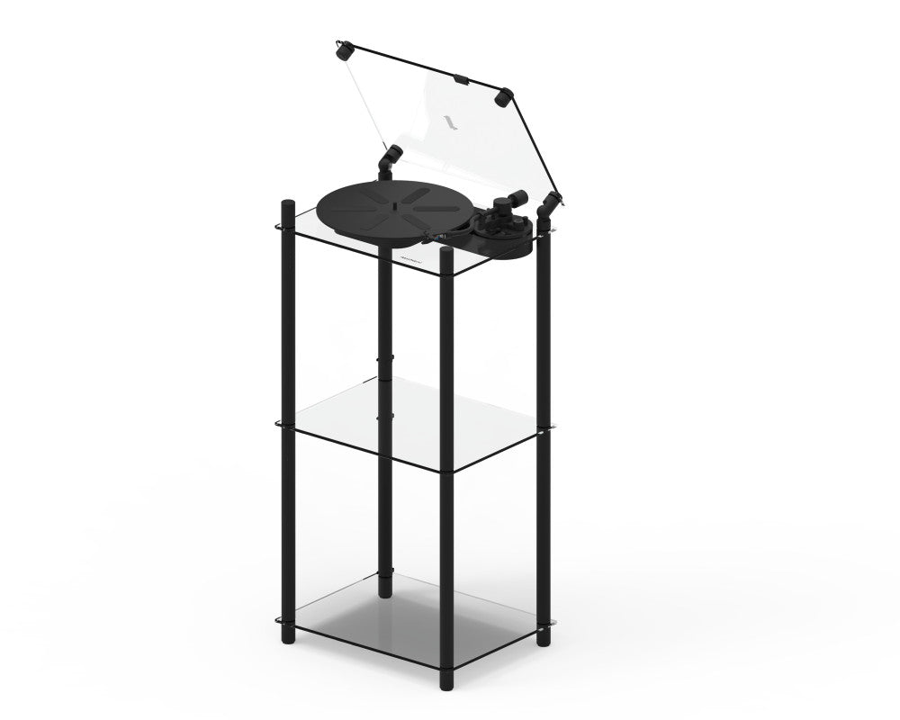 Transparent - Turntable Stand - Black