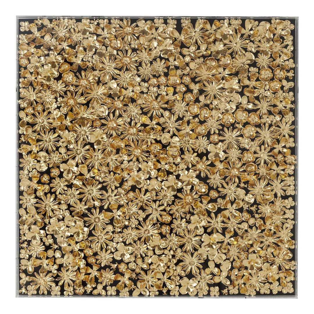 Deco - Object - Frame - Gold Flower - 80X80cm