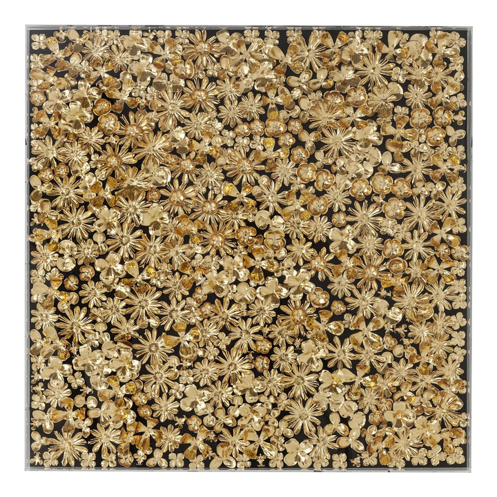 Deco - Object - Frame - Gold Flower - 80X80cm