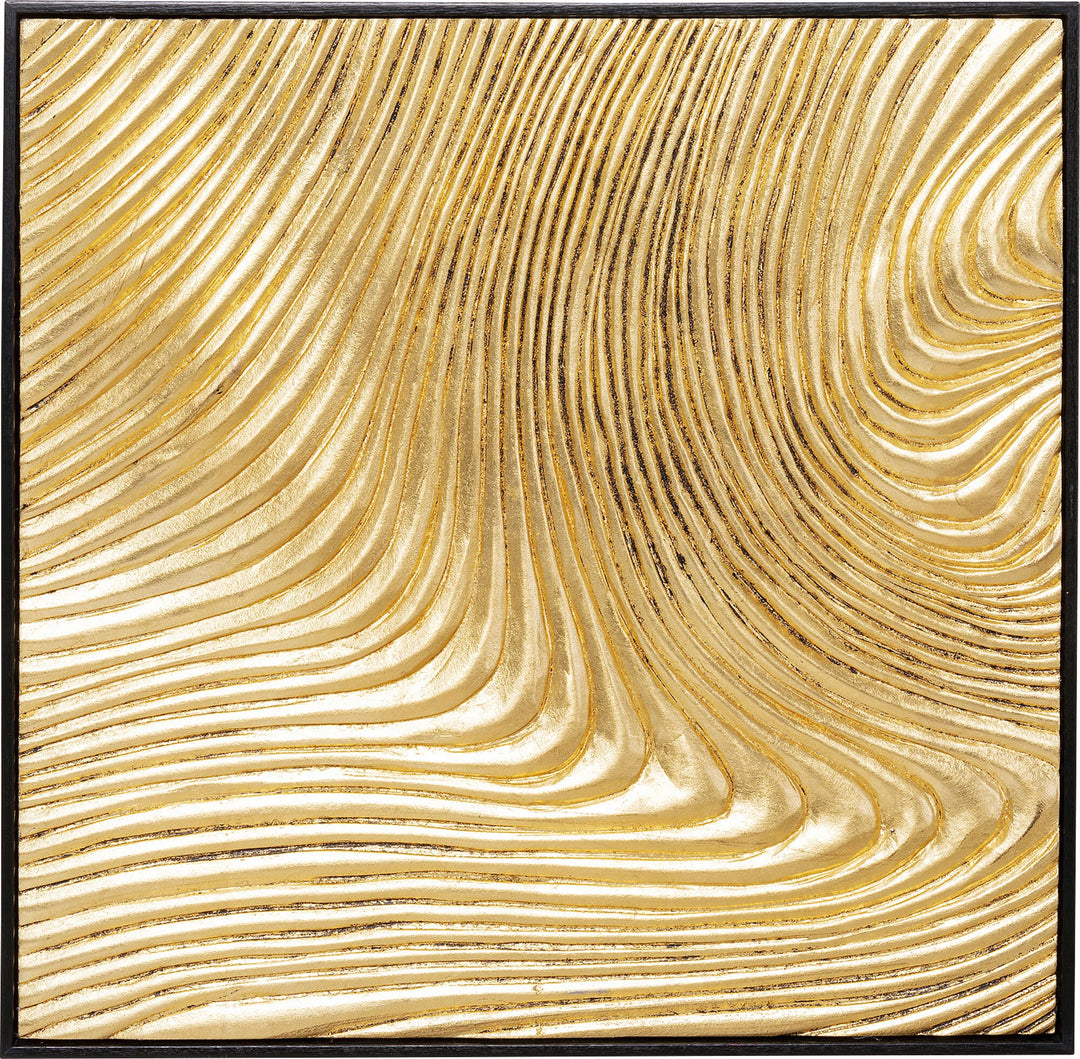 Art - Wave Gold - 80X80cm (2/set)