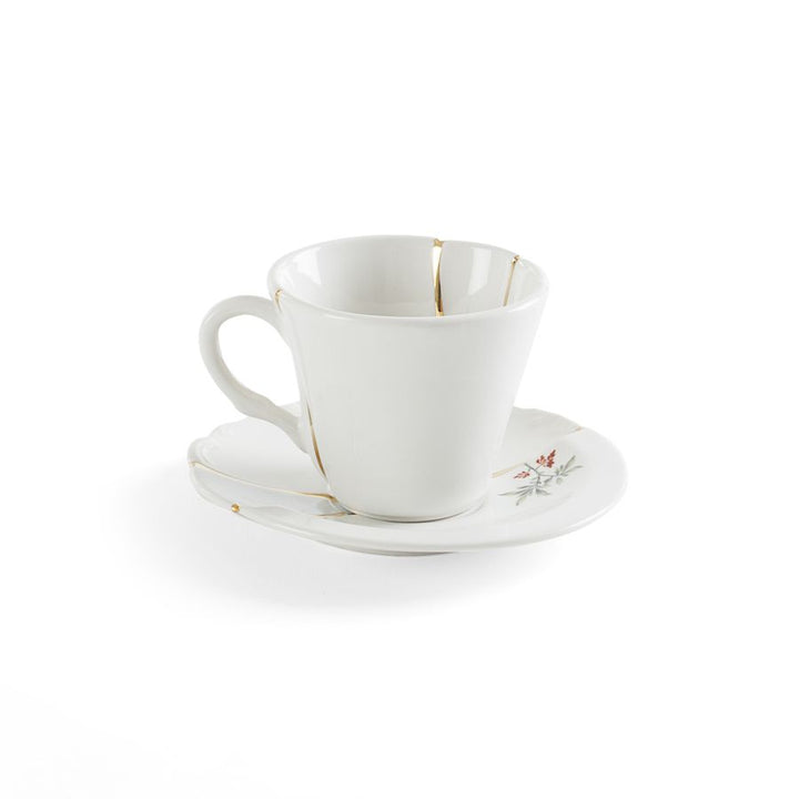 Coffee Cup with Saucer - Kintsugi