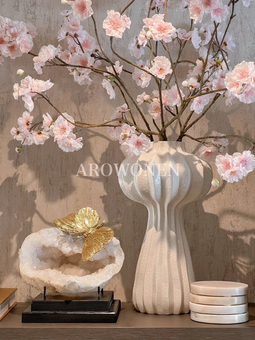 Vase Blanca Tall - Medium - White 19x33CM
