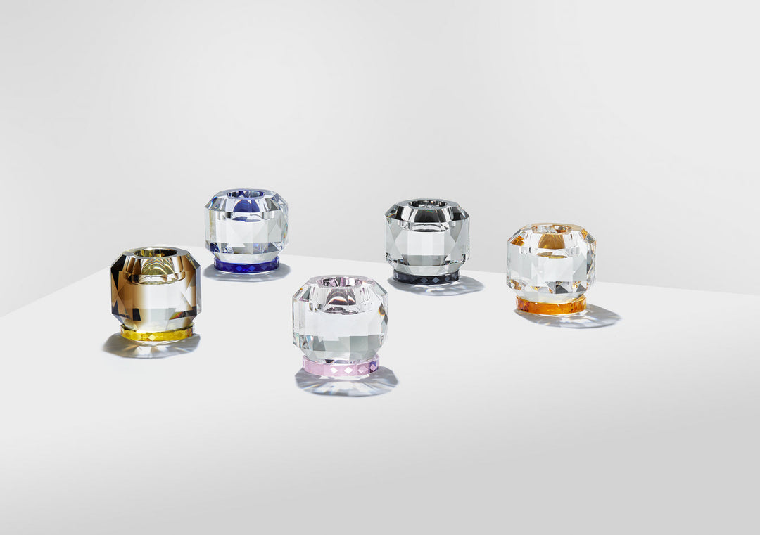 Tealight Holder - Texas - Clear/Amber