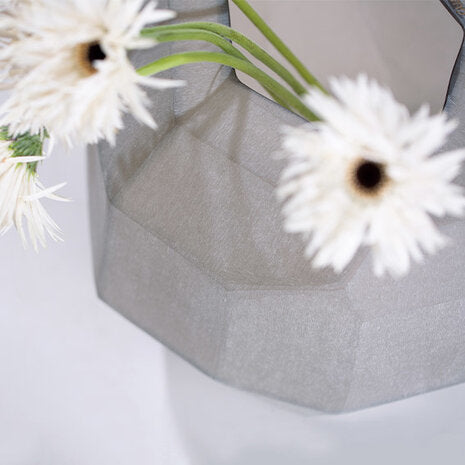 Vase - Cubistic - Smokegrey - Round