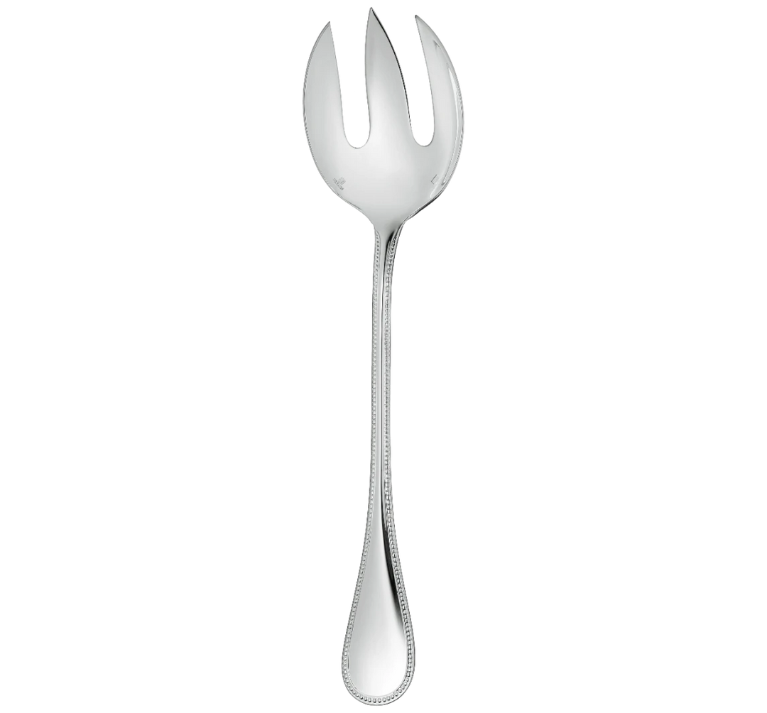 Perles - Salad Serving Fork - Silver plated