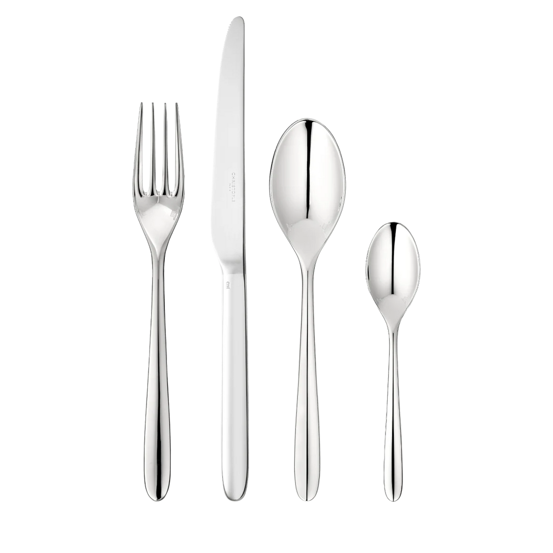 MOOD - 24-Piece Silver-Plated Flatware Set with Chest - Silver