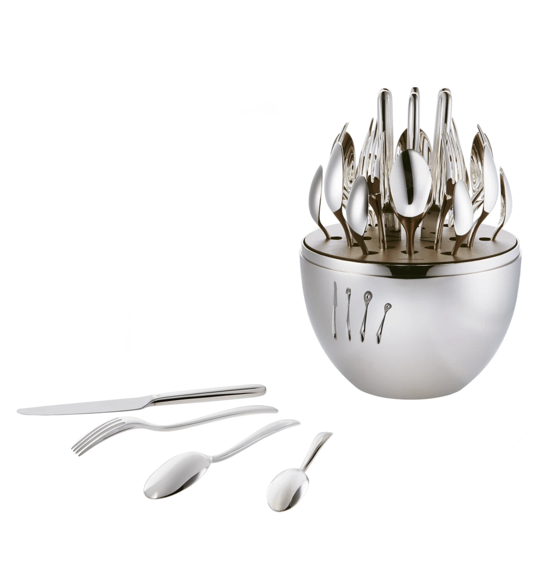 MOOD EASY - 24-Piece Flatware Set for 6 people - Silver