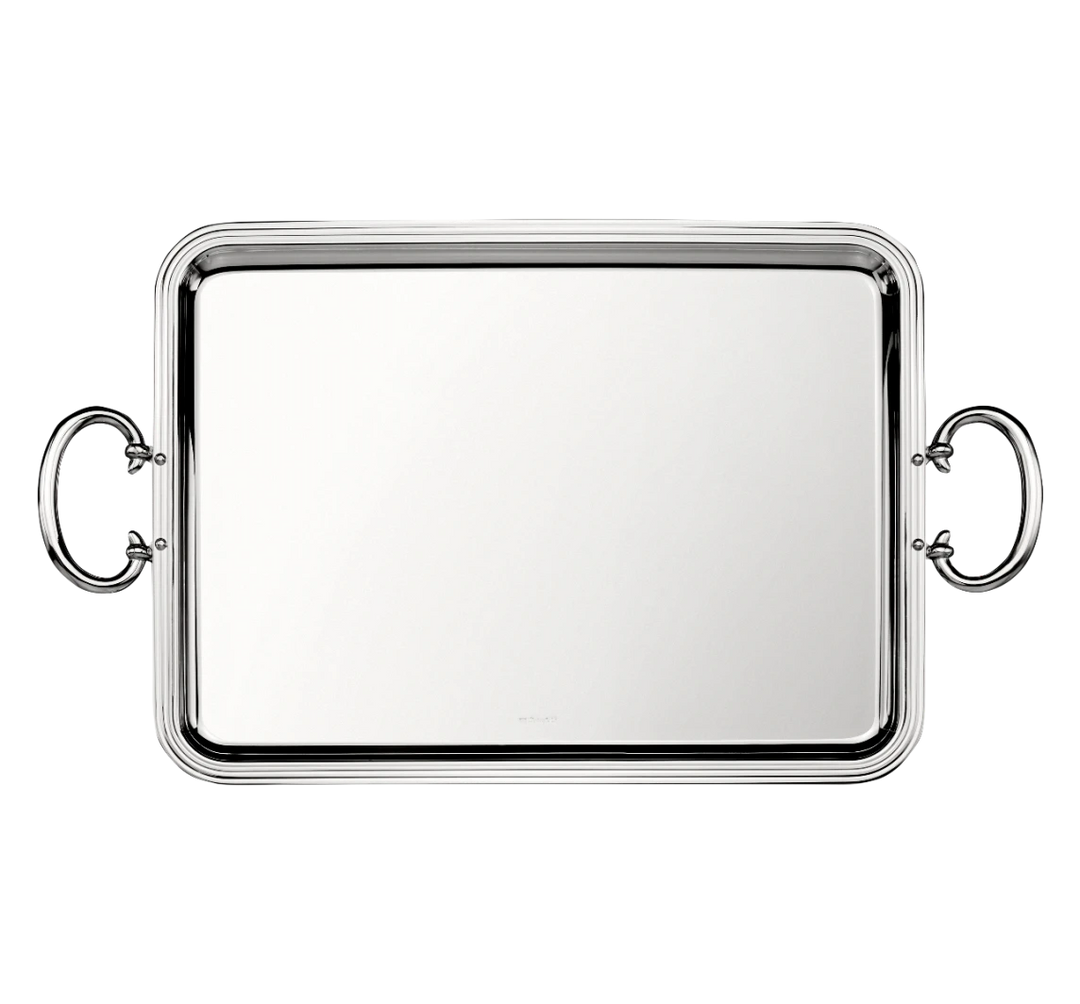 Albi - Rectangular Tray with Handles 43x31cm - Silver Plated