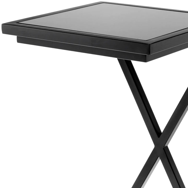 Side Table - Cross - Black