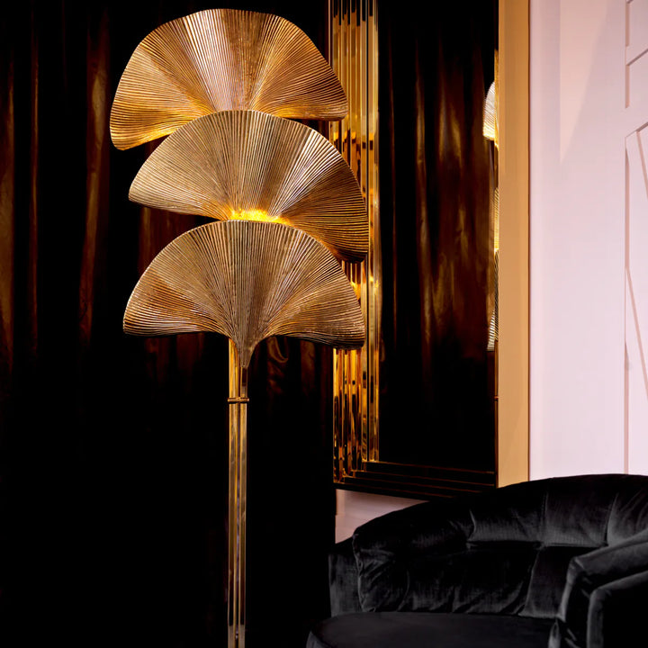 Floor Lamp - Las Palmas - Brass Finish