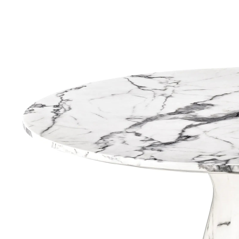 Dining Table - Turner - White Marble
