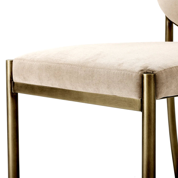 Dining Chair - Scribe - Greige Velvet