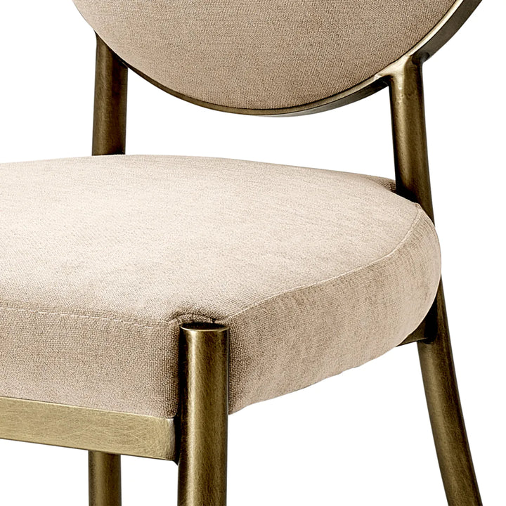 Dining Chair - Scribe - Greige Velvet