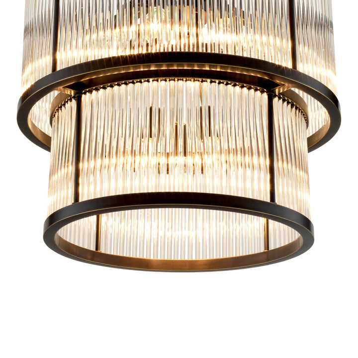 Chandelier - Pasadena bronze - highlight finish
