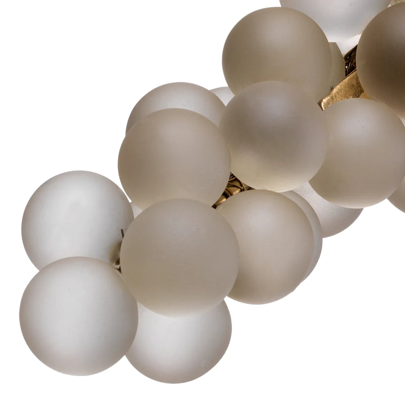 Object - French Grapes White Glass
