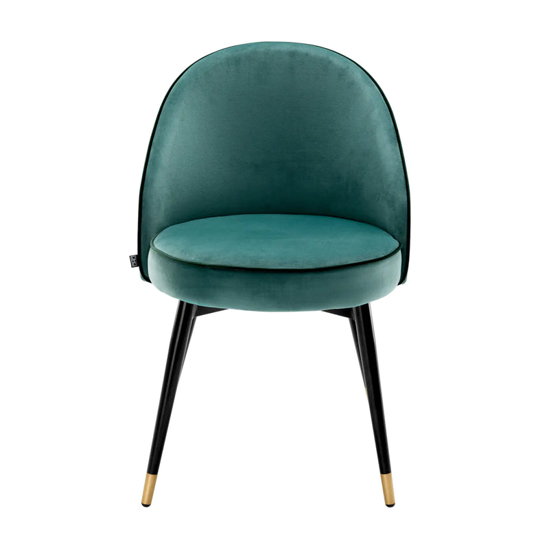 Dining Chair - Cooper Set of 2 - Turquoise Velvet