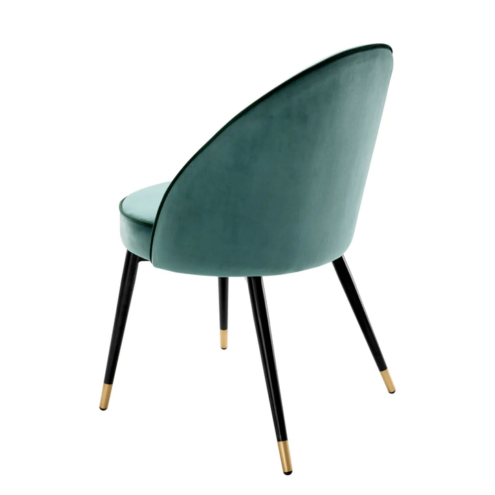 Dining Chair - Cooper Set of 2 - Turquoise Velvet