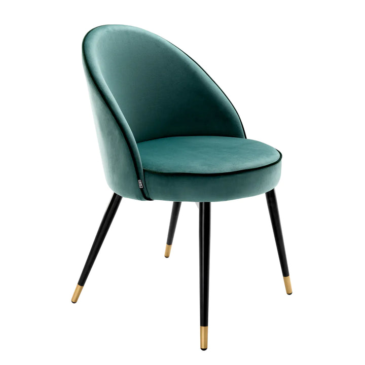 Dining Chair - Cooper Set of 2 - Turquoise Velvet