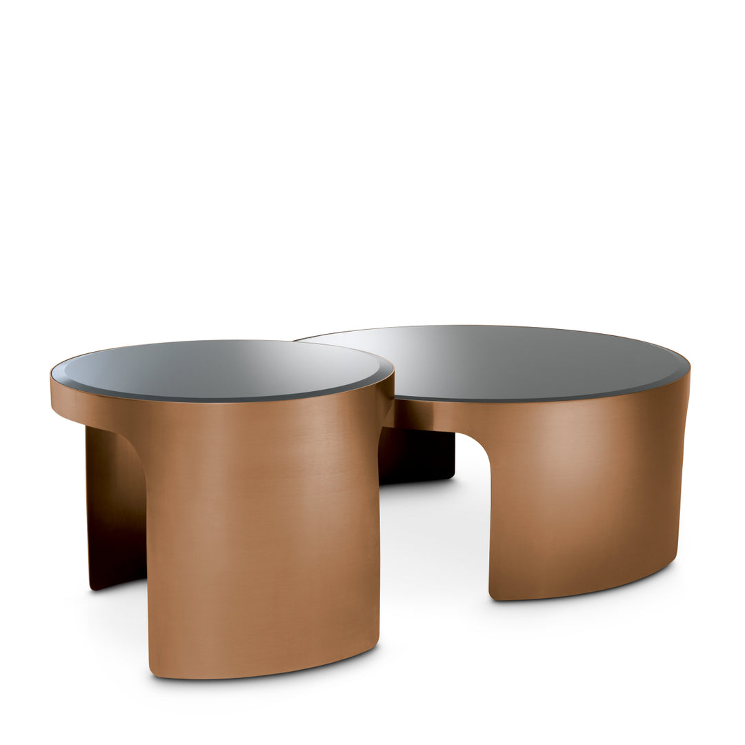 Coffee Table - Piemonte brush copper - finish set of 2