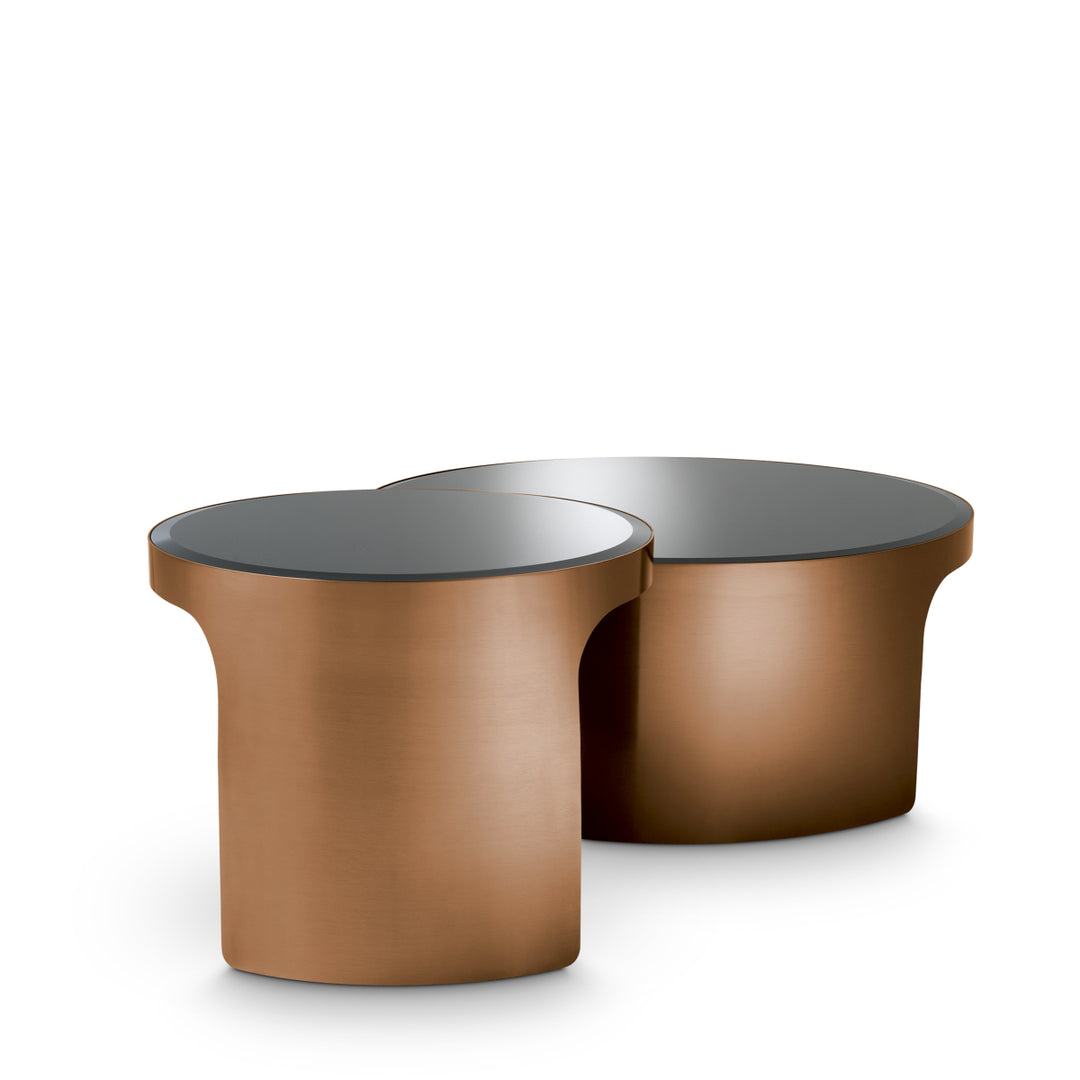 Coffee Table - Piemonte brush copper - finish set of 2