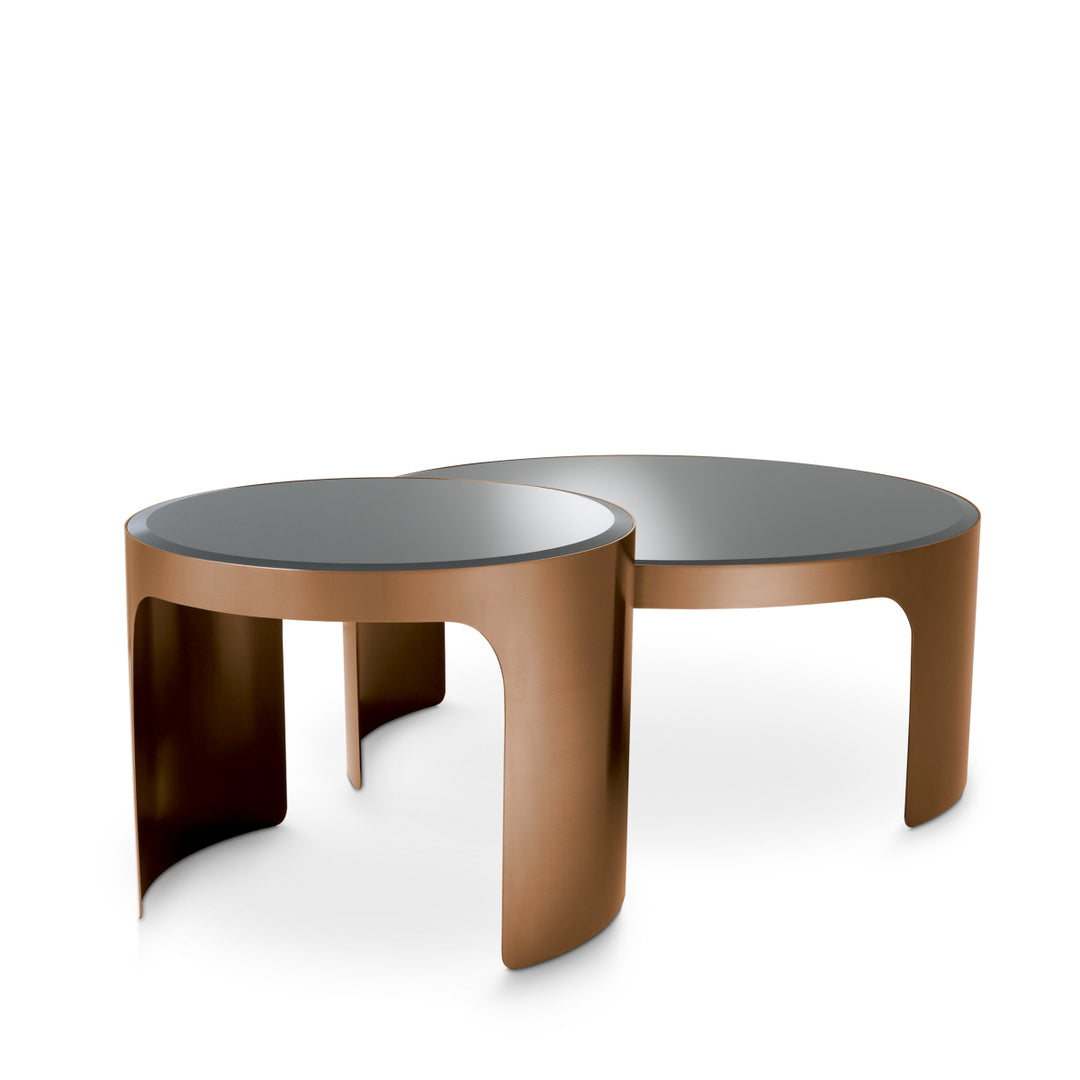 Coffee Table - Piemonte brush copper - finish set of 2