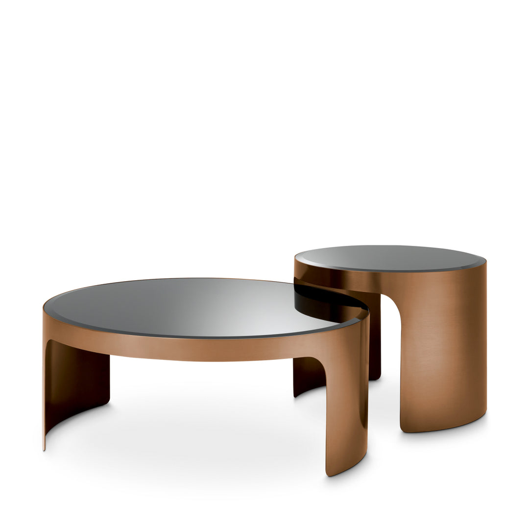 Coffee Table - Piemonte brush copper - finish set of 2